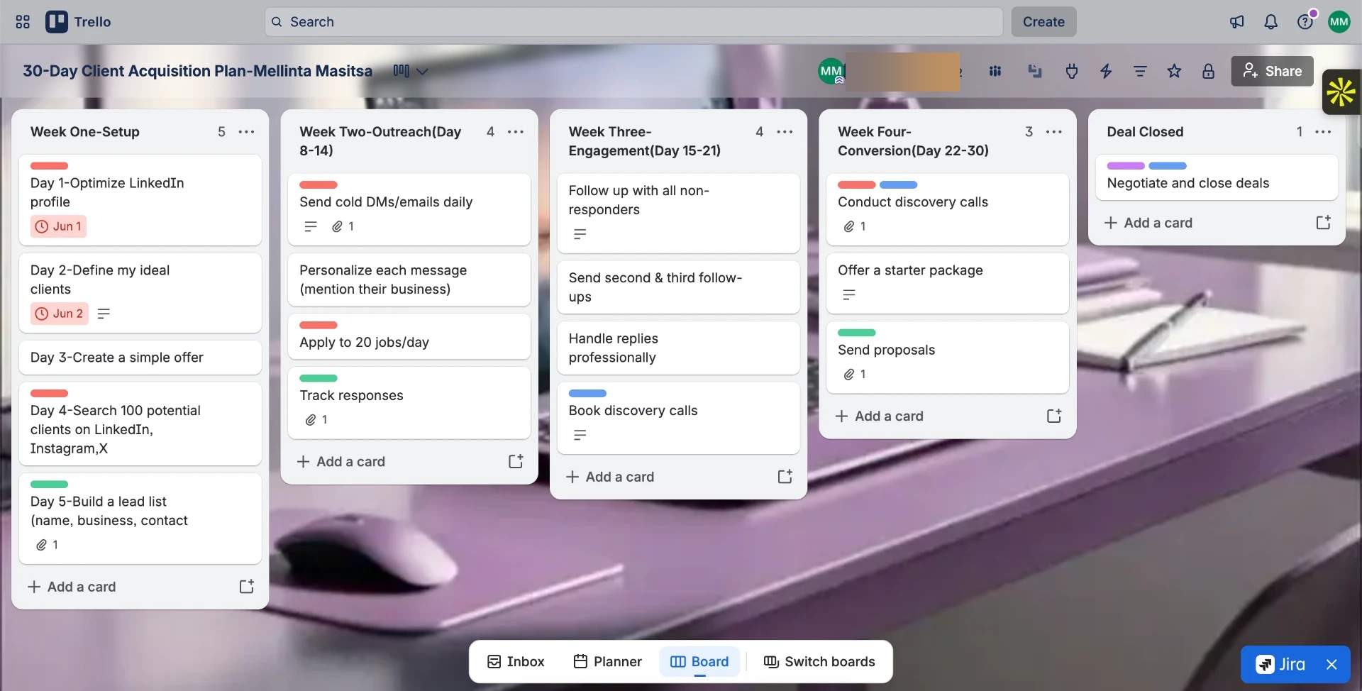 30-day client acquisition plan